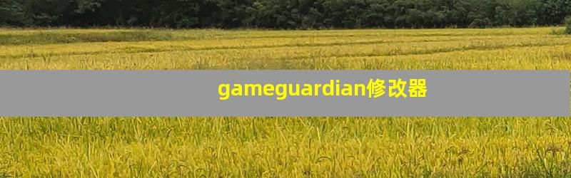 gameguardian修改器