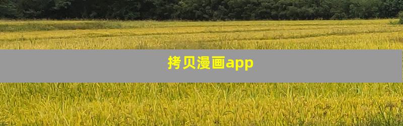 拷贝漫画app